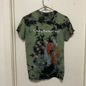 TLC CrazySexyCool Small Tshirt Green and Black TieDye